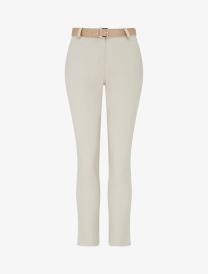 Pantalon droit uni - Beige - 1