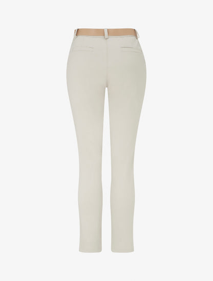 Pantalon droit uni - Beige - 2