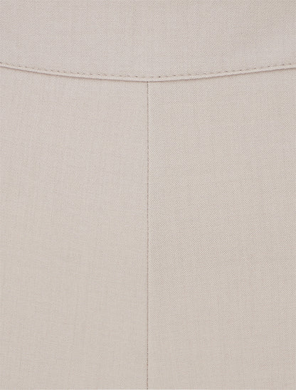 Pantalon droit à fermeture boutonnée sur les côtés - Taupe - 3