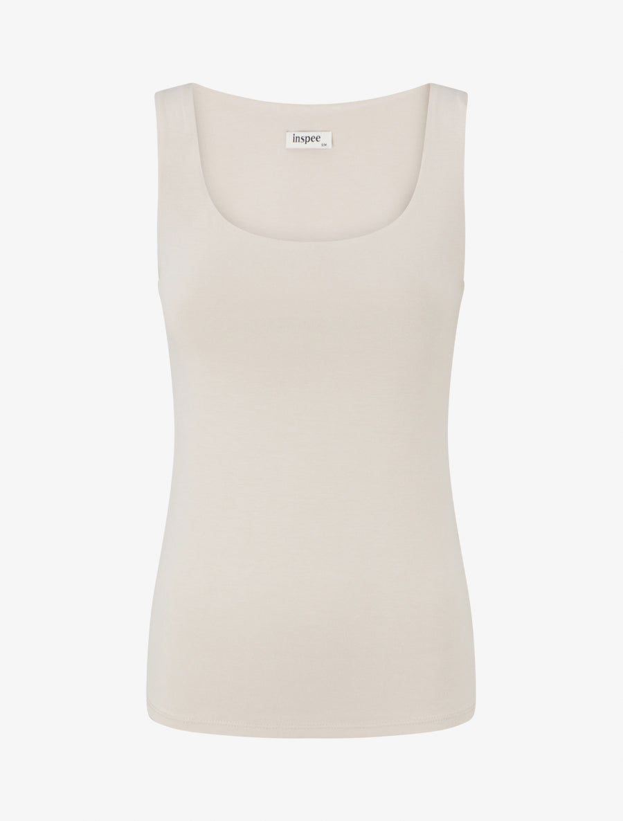 Débardeur classique uni - Beige - 1
