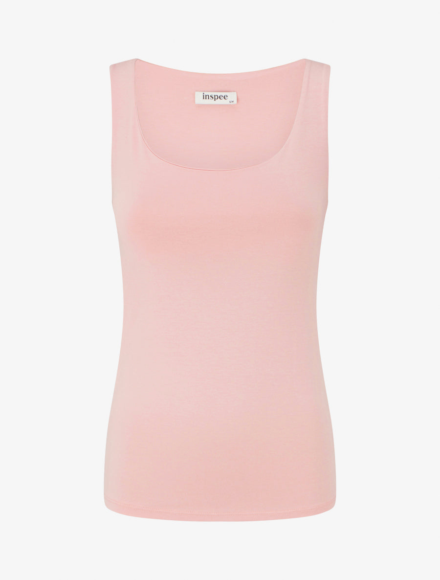 Camiseta sin mangas clásica lisa - Rosa