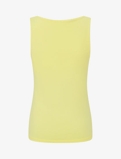 Camiseta sin mangas clásica lisa - Amarillo