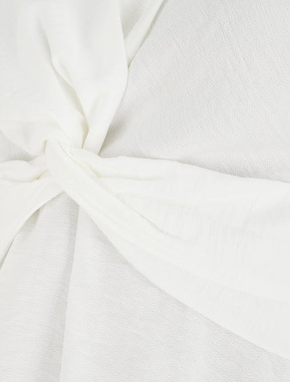 Top sans manches effet torsadé - Blanc - 3