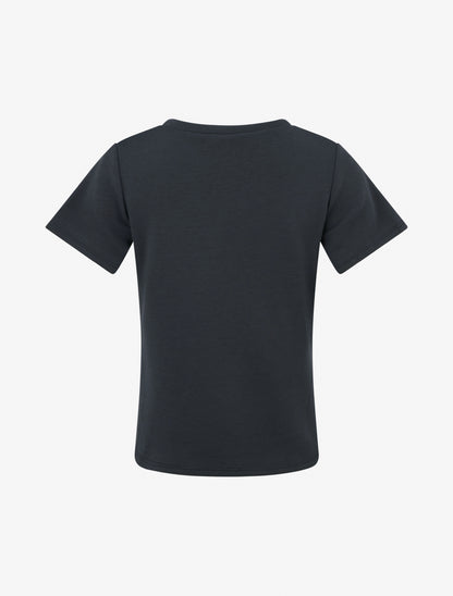Top manches courtes à boucle - Bleu nuit - 2