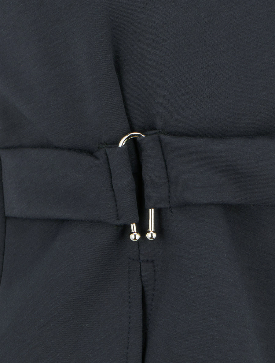Top manches courtes à boucle - Bleu nuit - 3
