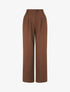 Pantalon tailleur ample - Marron - 4