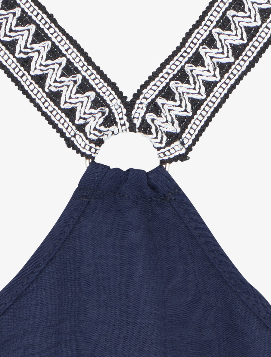 Débardeur droit à dos nageur - Marine - 3