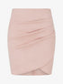 Jupe courte en suédine - Rose - 1