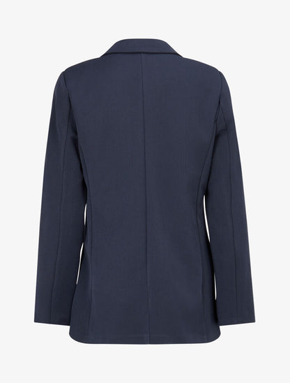 Veste basique cintrée à 1 bouton - Marine - 2