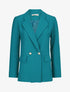 Veste basique cintrée à 2 boutons - Bleu lagon - 1