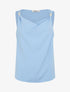 Top sans manches à empiècement bijoux - Bleu ciel - 1