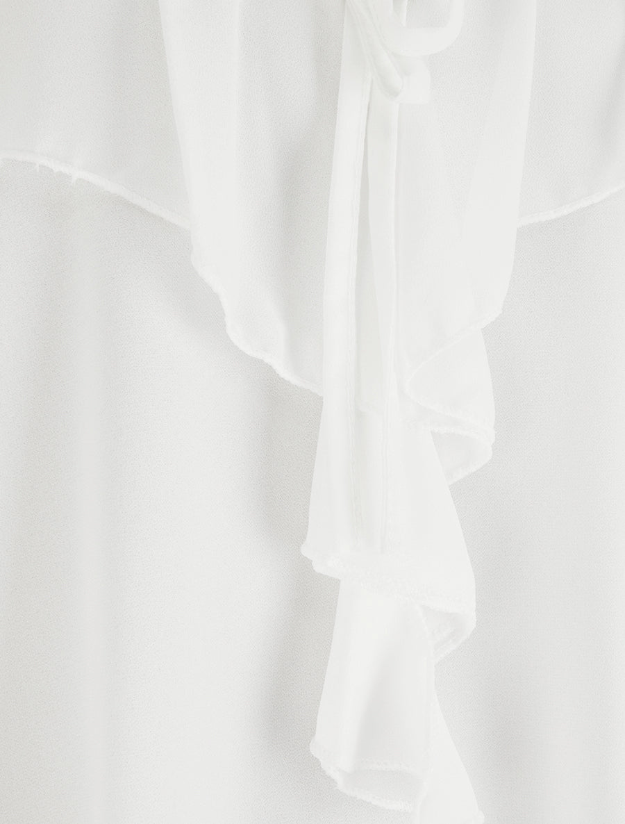 Caraco uni en voile - Blanc - 3