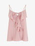 Caraco uni en voile - Vieux rose - 1