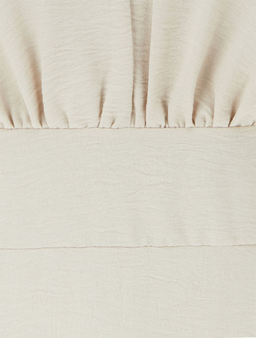 Robe évasée à bretelles bijoux - Beige - 3