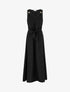 Robe longue à pans à nouer - Noir - 1