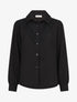 Chemise fluide à empiècement en crochet - Noir - 1
