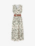 Robe sans manches imprimé léopard - Kaki - 1