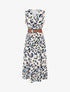 Robe sans manches imprimé léopard - Marine - 1