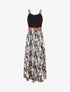 Robe longue imprimé graphique - Noir - 1