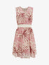 Robe patineuse sans manches imprimé fleuri - Rose - 1