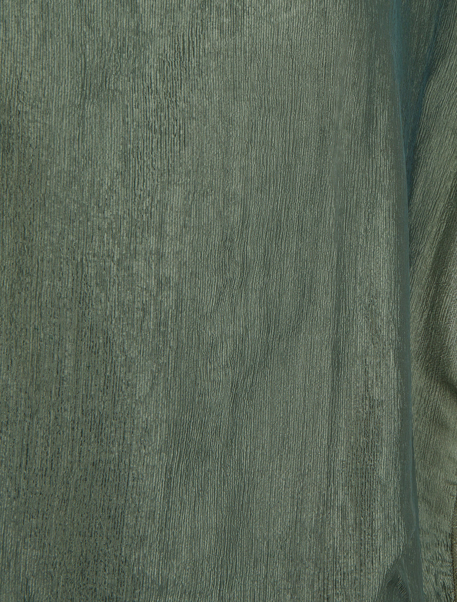 Top boule en tissu texturé - Kaki - 3