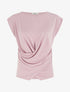 Top ajusté sans manches effet drapé - Rose - 1
