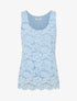 Top sans manches en dentelle à col U - Bleu ciel - 1
