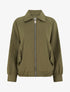 Veste ample zippée à bords élastiqués - Kaki - 1
