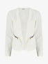 Veste droite à poches zippées - Écru - 1