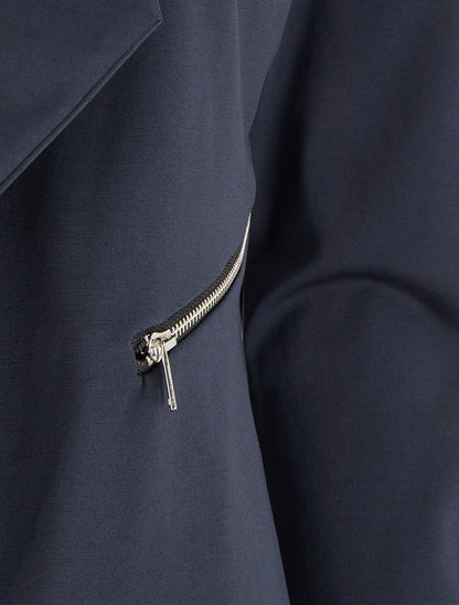 Veste droite à poches zippées - Marine - 3