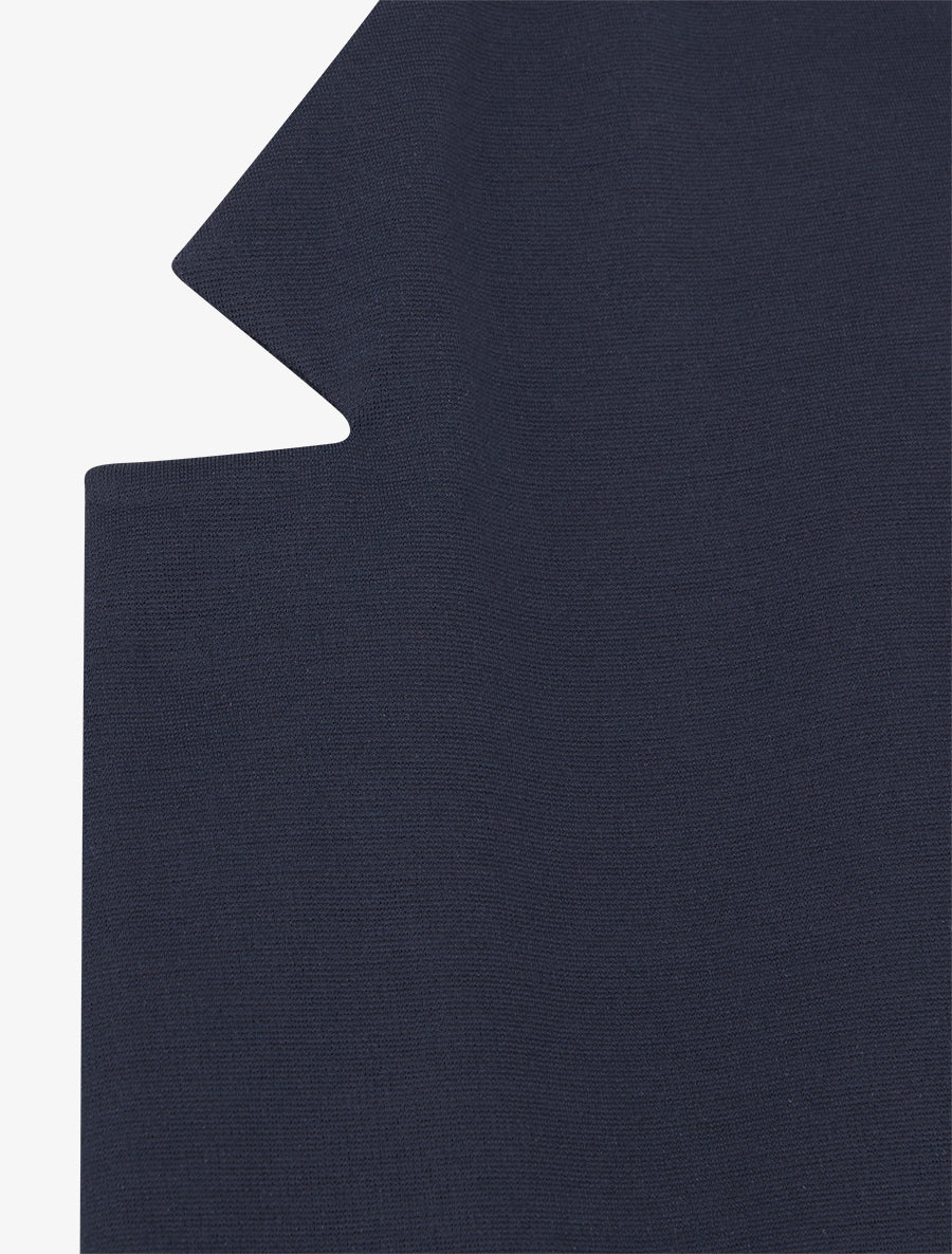 Veste courte à col cranté - Marine - 3