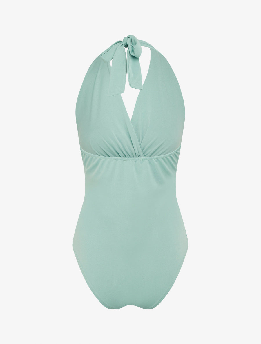 Body uni à dos nu - Vert d&