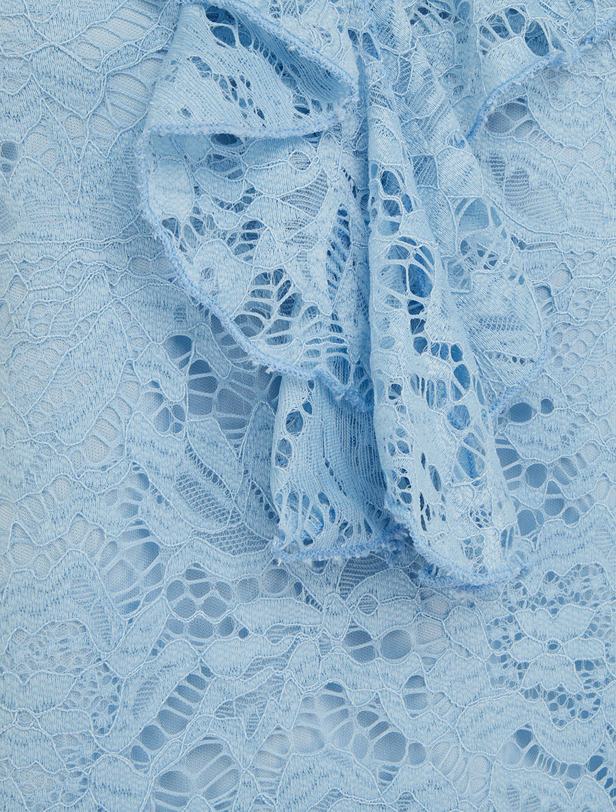 Top sans manches en dentelle - Bleu ciel - 3