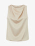Top satiné coupe boule - Beige - 1