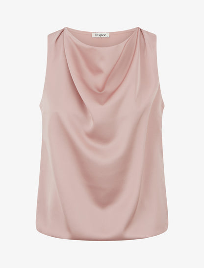 Top satiné coupe boule - Vieux rose - 1