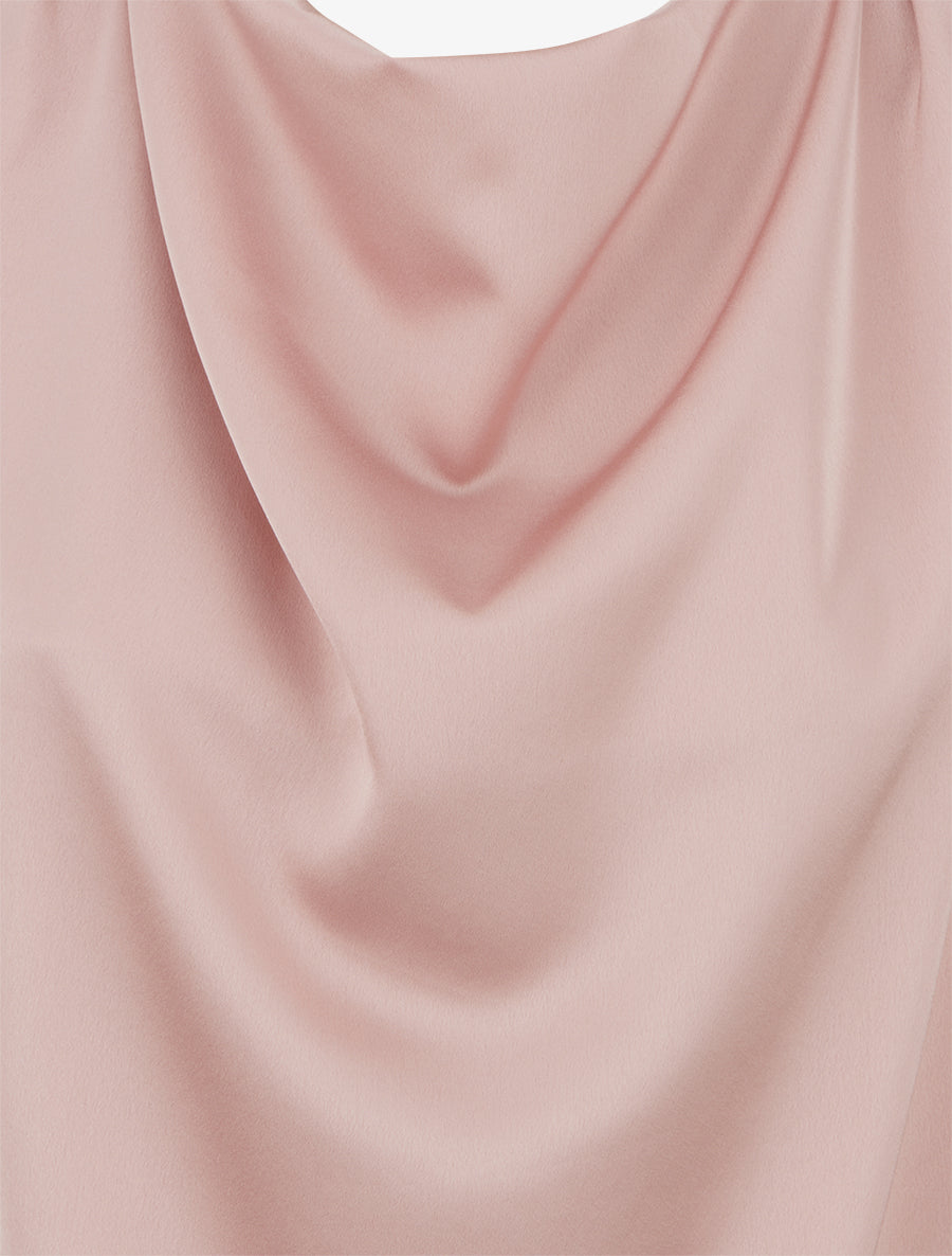 Top satiné coupe boule - Vieux rose - 3