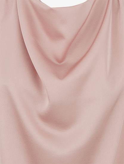 Top satiné coupe boule - Vieux rose - 3