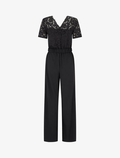 Combinaison bimatière et bicolore - Noir - 2