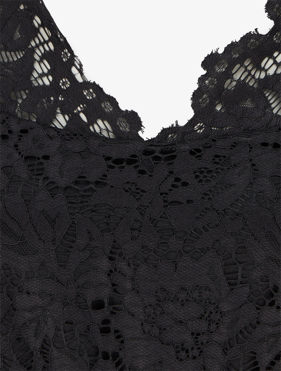 Combinaison bimatière et bicolore - Noir - 3