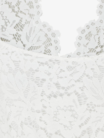 Combinaison bimatière et bicolore - Blanc - 3