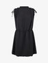 Robe évasée sans manches à épaules froncées - Noir - 1