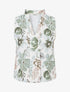 Top sans manches imprimé fleuri - Kaki - 1