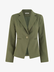 Blazer droit classique - Kaki - 1