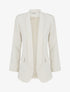 Blazer uni à manches longue - Beige - 1