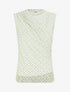 Top sans manches en tulle à pois - Vert - 1