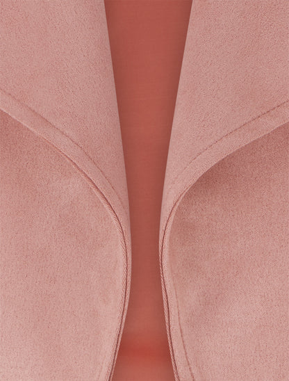 Veste en suédine à poches décoratives zippées - Vieux rose - 3