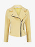 Veste en suédine style perfecto - Jaune - 1