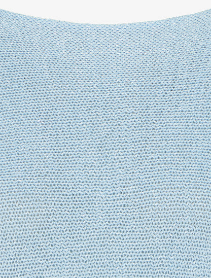 Pull irisé à manches chauve-souris - Bleu ciel - 3