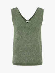 Top sans manches irisé - Kaki - 1