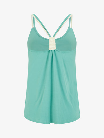 Top à bretelles style cordes - Turquoise - 2
